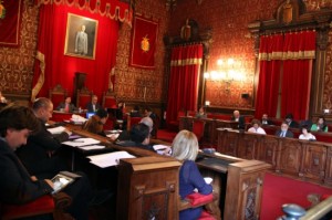 El Saló de Plens de l'Ajuntament de Tarragona, aquest dilluns. Foto: ACN