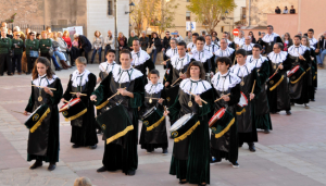 La Banda de Timbals de la Confraria del Sant Sepulcre de Torredembarra. Foto: Anna F./Ajuntament Torredembarra.