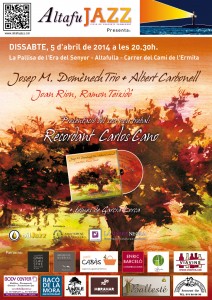 Cartell de 'Recordant Carlos Cano i Federico García Lorca' al concert d'Altafujazz d'aquest dissabte