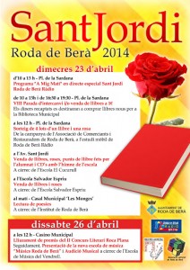 Cartell del Programa d'actes de Sant Jordi de Roda de Berà