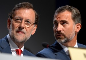 Mariano Rajoy i el príncep Felip. Foto: ACN