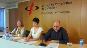 Anna Guasch, Carla Aguilar i Jordi Navarro, impulsors de Guanyem Tarragona. Foto: JM.Salvat